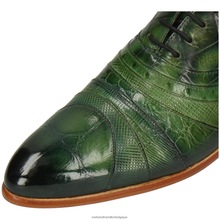 Melvin & Hamilton Hommes Tony 43 R44228156 chaussures richelieu vert