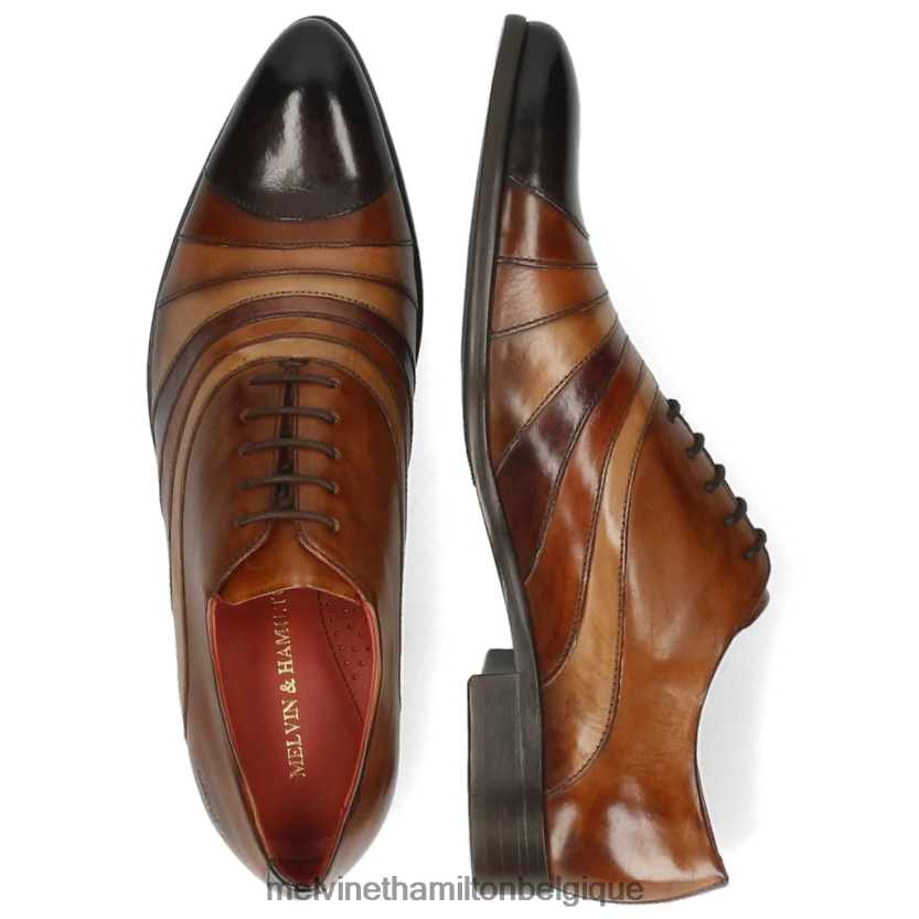Melvin & Hamilton Hommes Tony 43 R44228159 chaussures richelieu brun