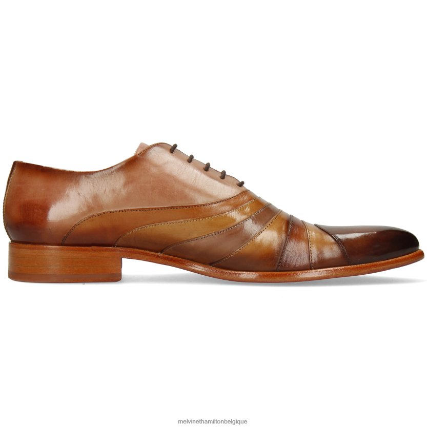 Melvin & Hamilton Hommes Tony 43 R44228171 chaussures richelieu brun clair