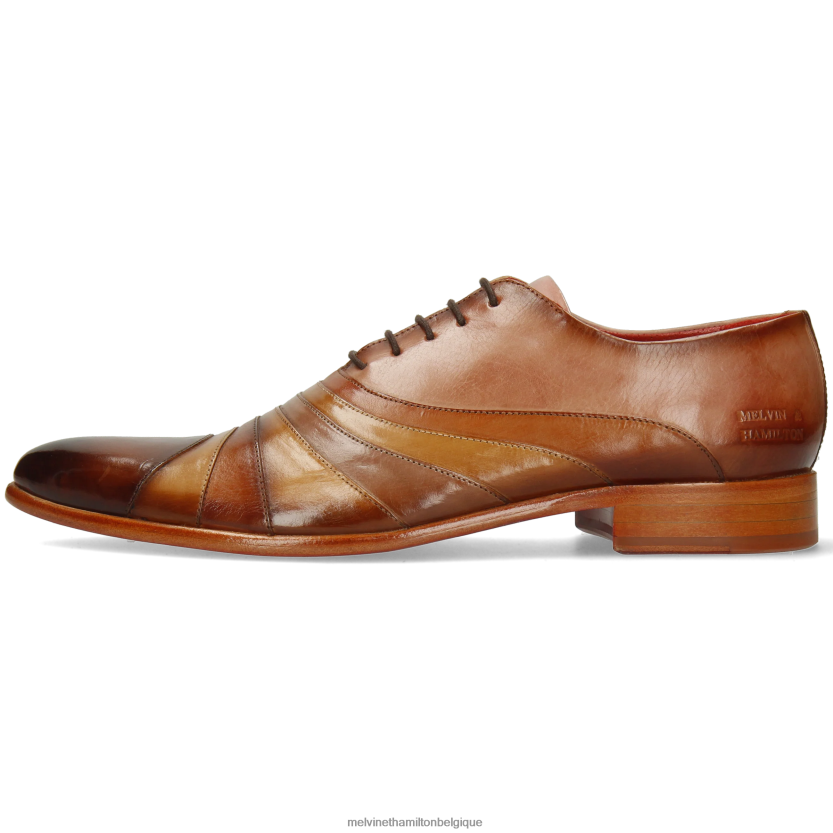 Melvin & Hamilton Hommes Tony 43 R44228171 chaussures richelieu brun clair