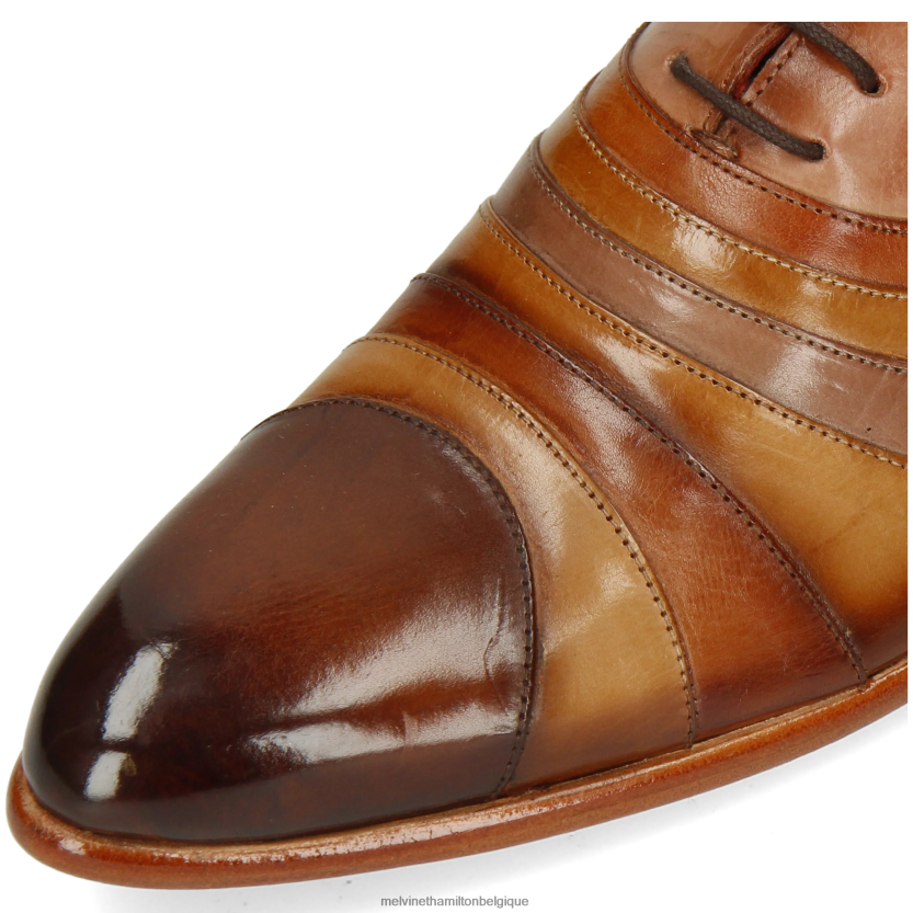 Melvin & Hamilton Hommes Tony 43 R44228171 chaussures richelieu brun clair