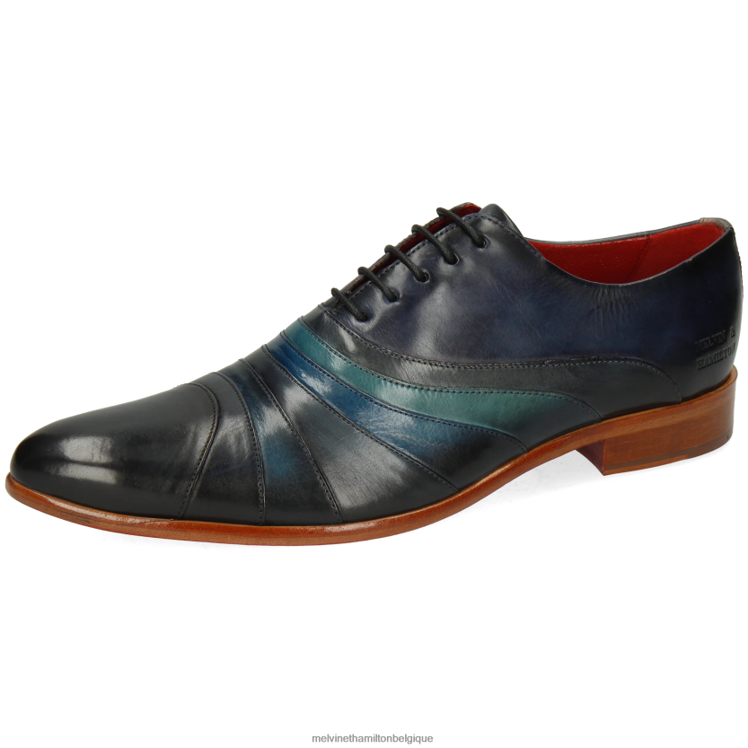 Melvin & Hamilton Hommes Tony 43 R44228175 chaussures richelieu bleu