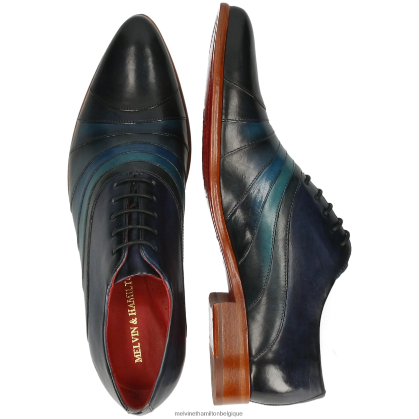 Melvin & Hamilton Hommes Tony 43 R44228175 chaussures richelieu bleu