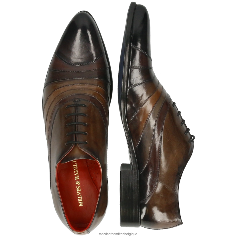 Melvin & Hamilton Hommes Tony 43 R44228190 chaussures richelieu gris