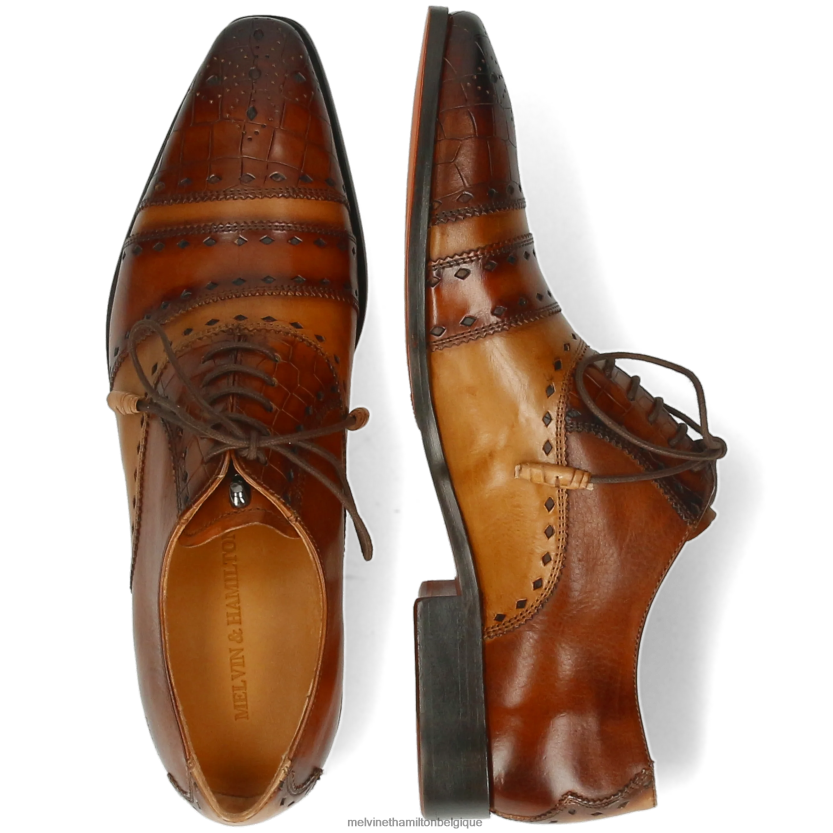 Melvin & Hamilton Hommes elvis 62 R44228169 chaussures richelieu brun