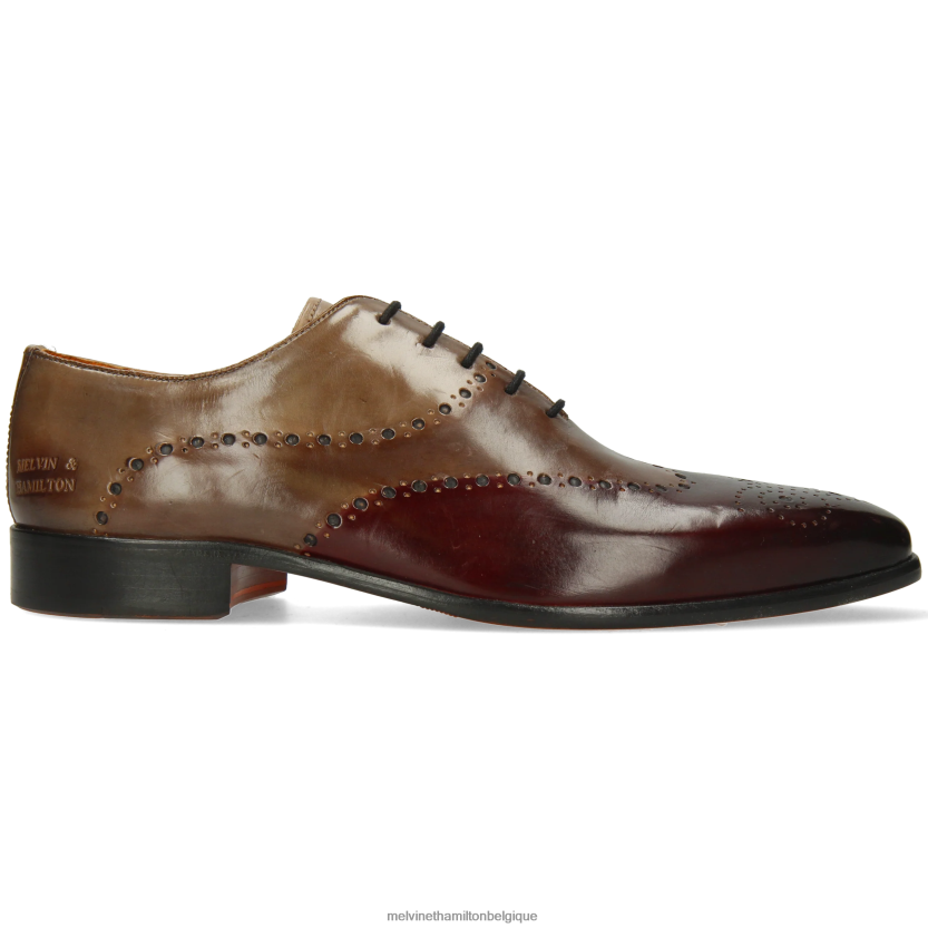 Melvin & Hamilton Hommes lance 41 R44228184 chaussures richelieu rouge