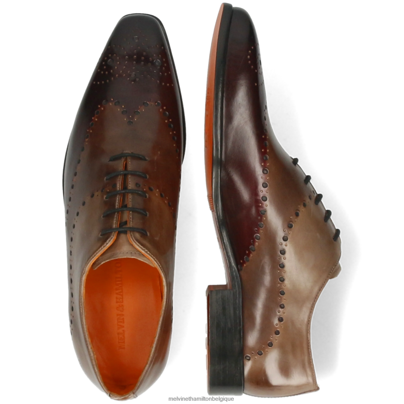 Melvin & Hamilton Hommes lance 41 R44228184 chaussures richelieu rouge