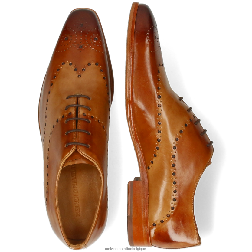 Melvin & Hamilton Hommes lance 41 R44228203 chaussures richelieu brun clair