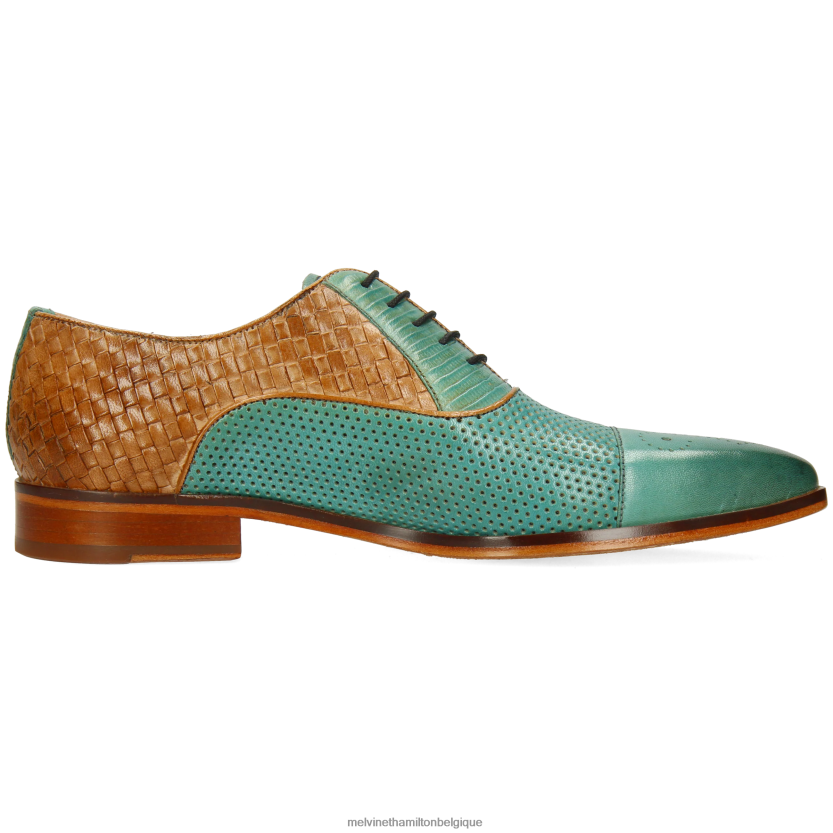 Melvin & Hamilton Hommes lance 55 R44228205 chaussures richelieu turquoise