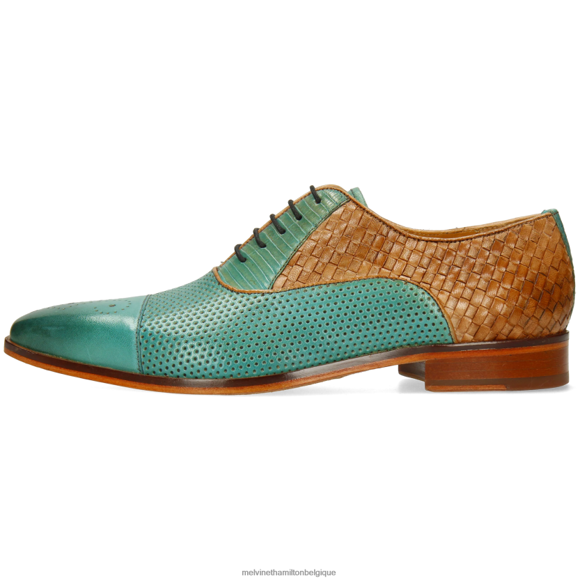 Melvin & Hamilton Hommes lance 55 R44228205 chaussures richelieu turquoise