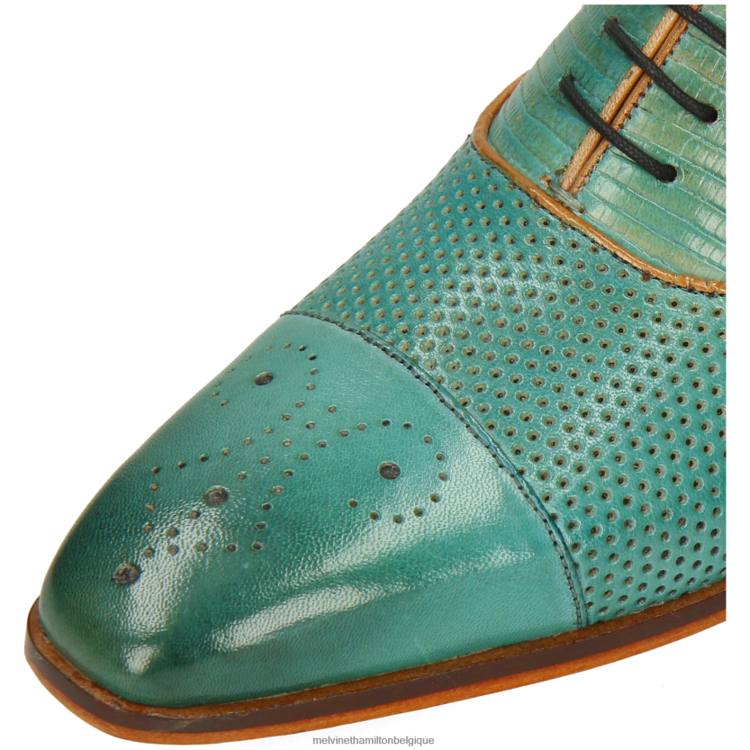 Melvin & Hamilton Hommes lance 55 R44228205 chaussures richelieu turquoise