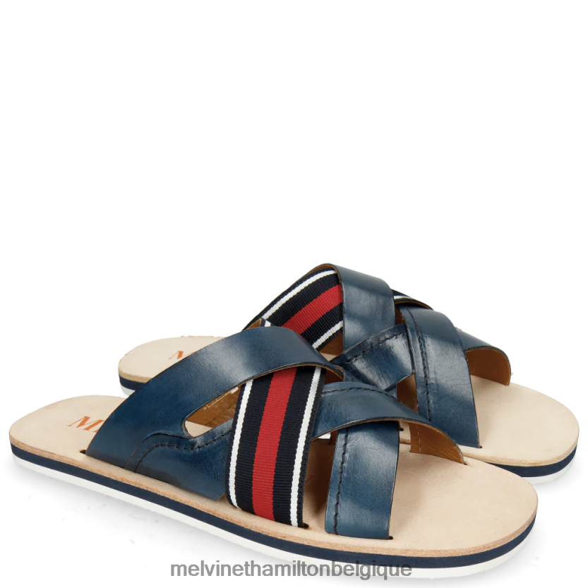 Melvin & Hamilton Hommes Sam 12 R44228737 mules bleu