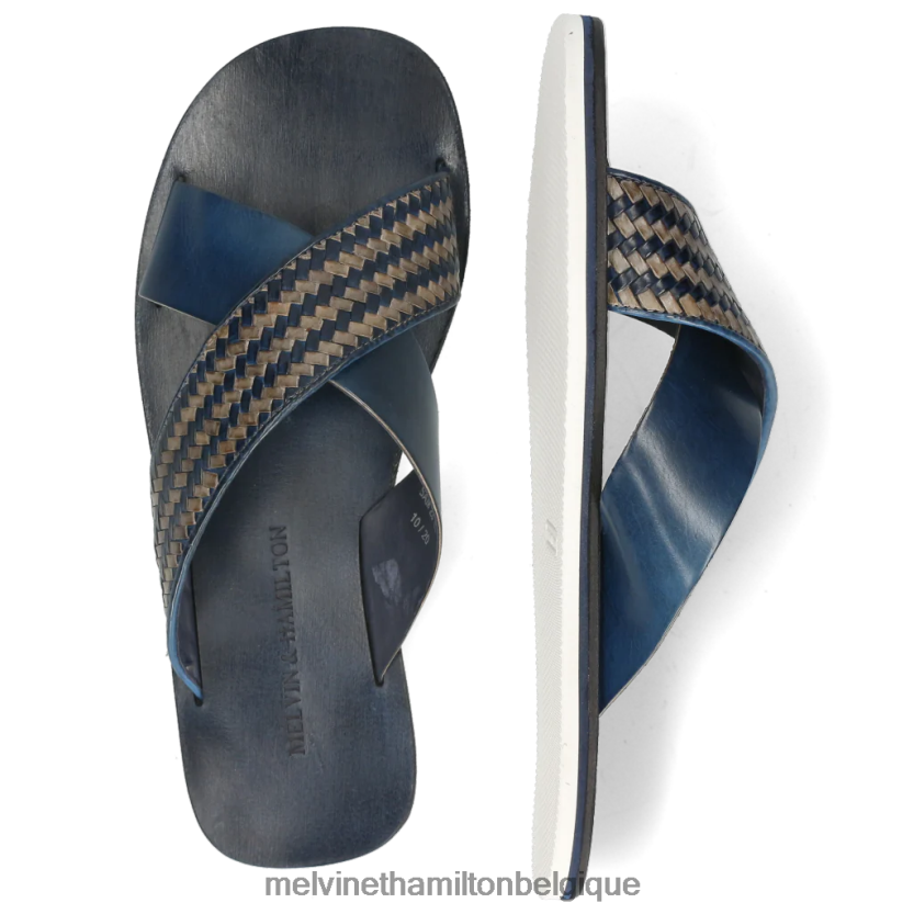 Melvin & Hamilton Hommes Sam 23 R44228739 mules bleu